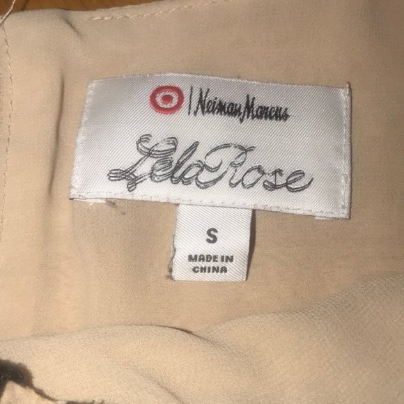 NEIMAN MARCUS LELA ROSE SILK CROCHET FLORAL TOP - Picture 5 of 8